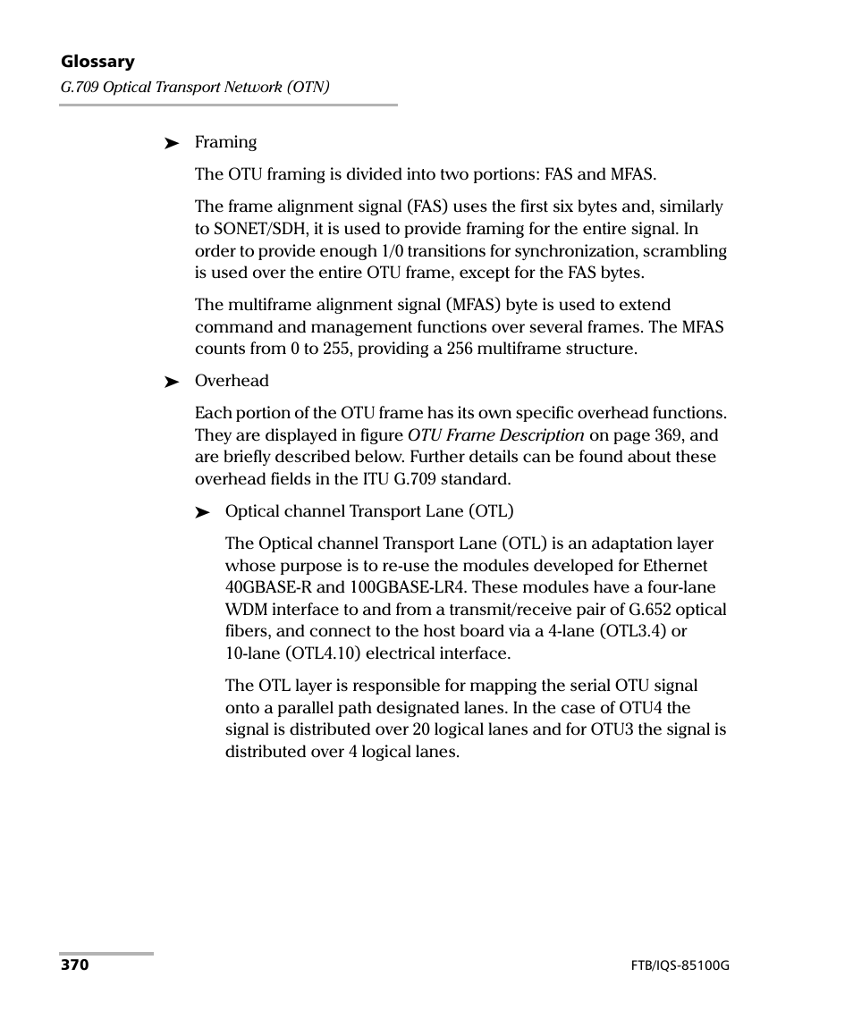 EXFO FTB/IQS-85100G Packet Blazer for FTB-500/IQS-600 User Manual | Page 380 / 448