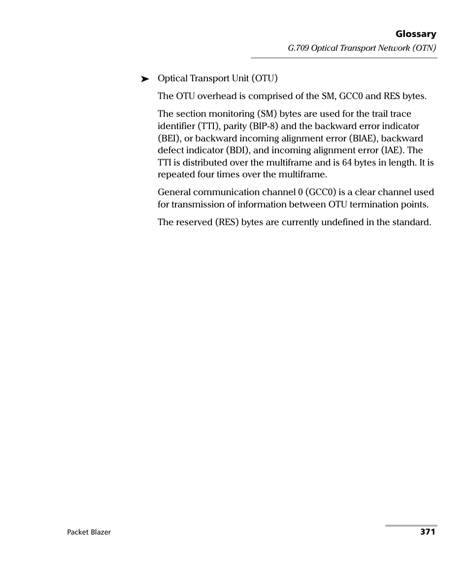 EXFO FTB/IQS-85100G Packet Blazer for FTB-500/IQS-600 User Manual | Page 381 / 448