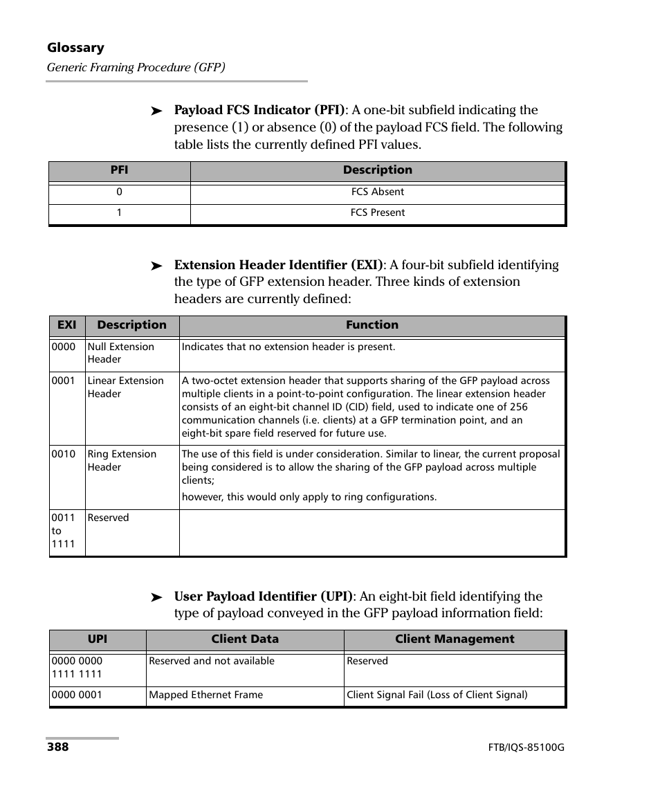 EXFO FTB/IQS-85100G Packet Blazer for FTB-500/IQS-600 User Manual | Page 398 / 448