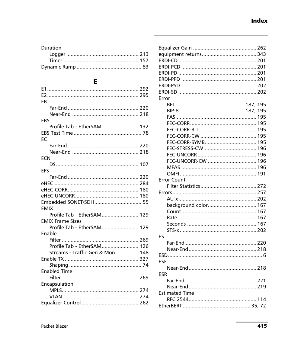 EXFO FTB/IQS-85100G Packet Blazer for FTB-500/IQS-600 User Manual | Page 425 / 448