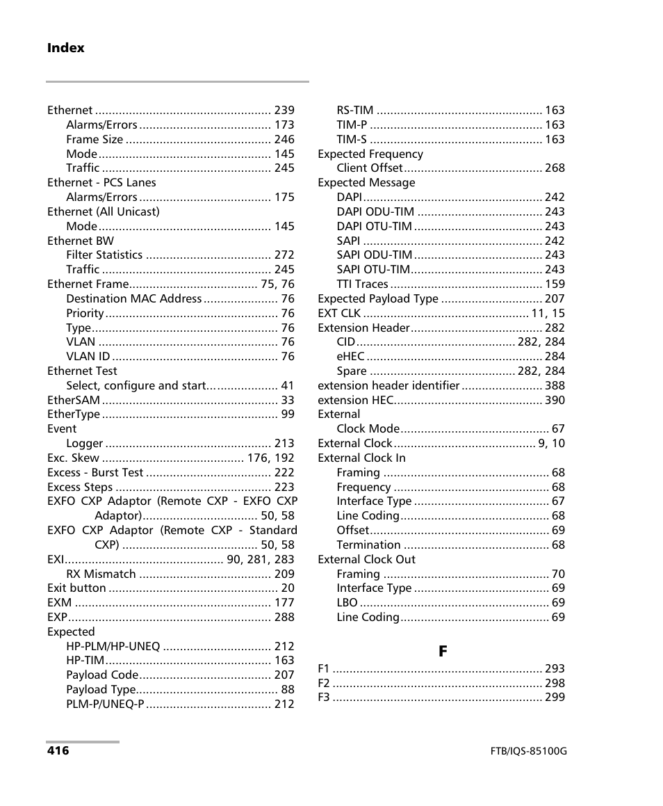 EXFO FTB/IQS-85100G Packet Blazer for FTB-500/IQS-600 User Manual | Page 426 / 448