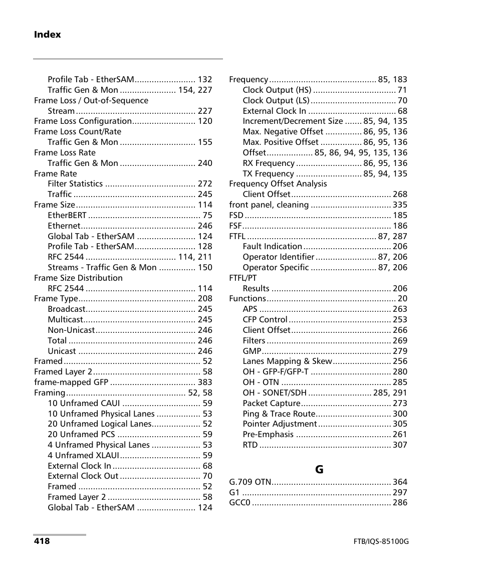 EXFO FTB/IQS-85100G Packet Blazer for FTB-500/IQS-600 User Manual | Page 428 / 448