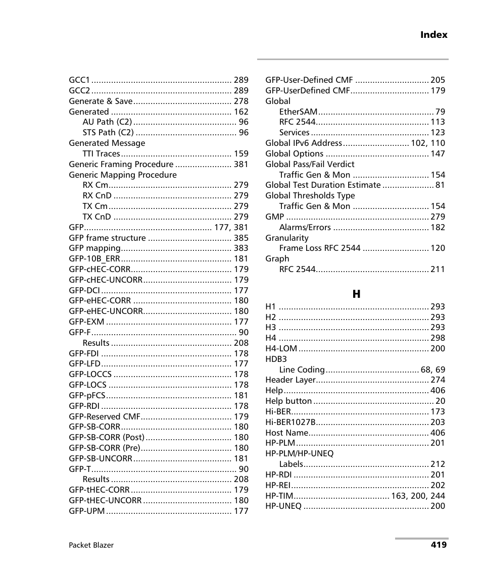 EXFO FTB/IQS-85100G Packet Blazer for FTB-500/IQS-600 User Manual | Page 429 / 448