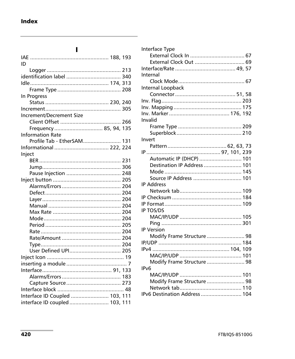 EXFO FTB/IQS-85100G Packet Blazer for FTB-500/IQS-600 User Manual | Page 430 / 448