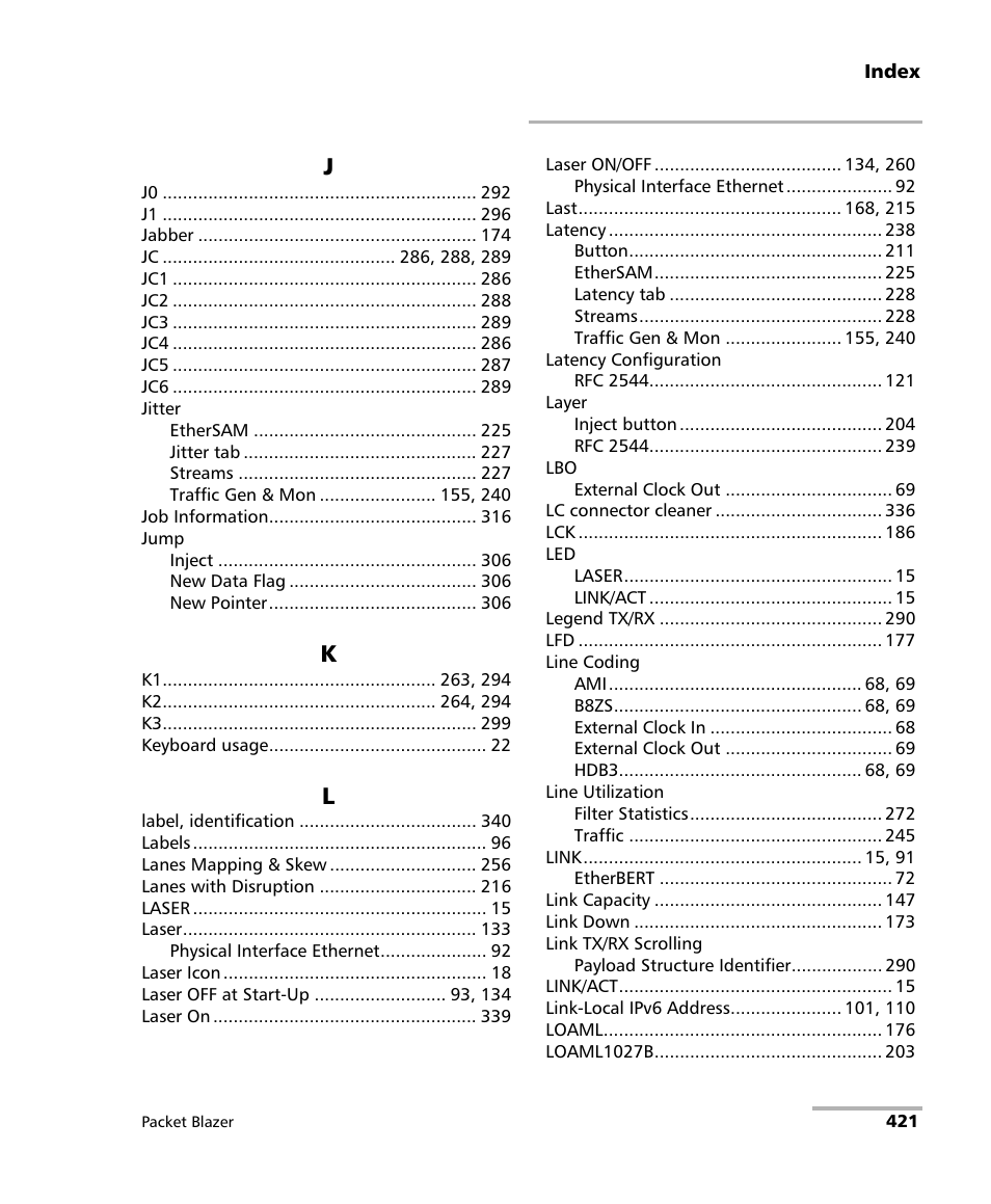 EXFO FTB/IQS-85100G Packet Blazer for FTB-500/IQS-600 User Manual | Page 431 / 448