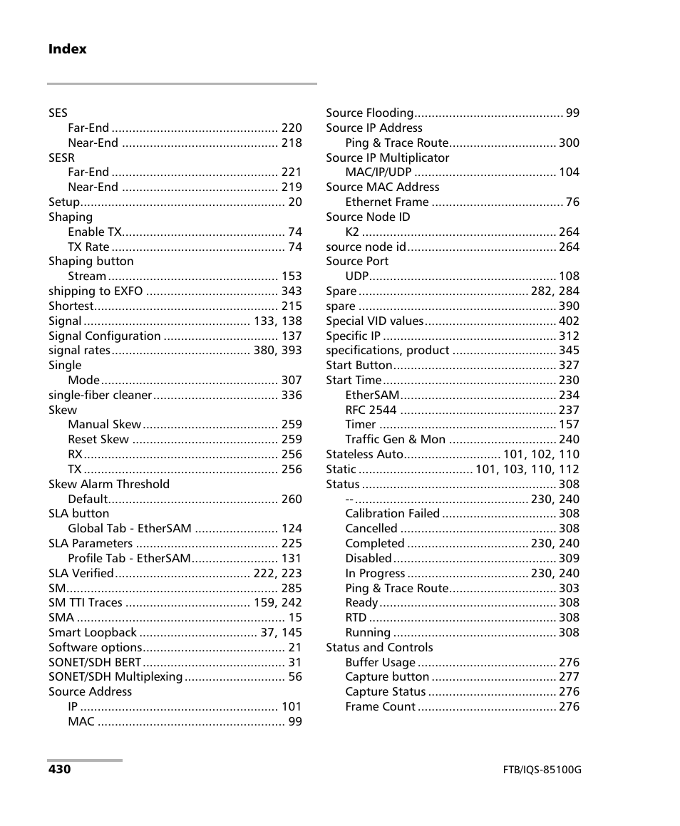 EXFO FTB/IQS-85100G Packet Blazer for FTB-500/IQS-600 User Manual | Page 440 / 448