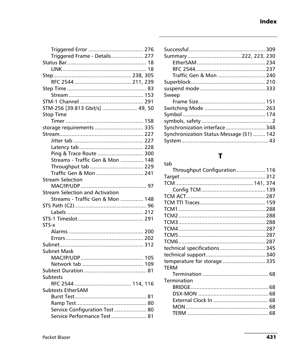 EXFO FTB/IQS-85100G Packet Blazer for FTB-500/IQS-600 User Manual | Page 441 / 448