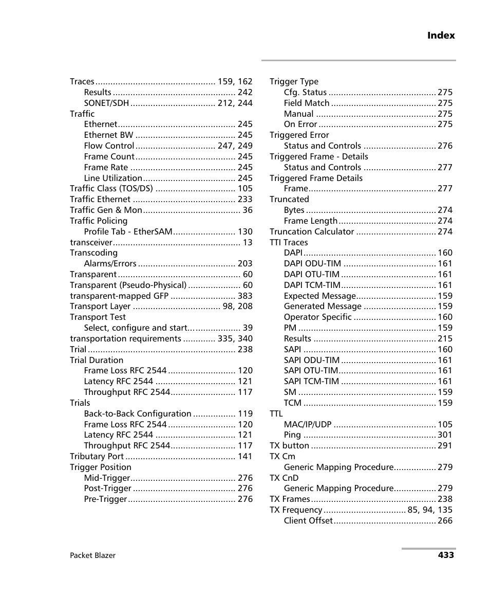 EXFO FTB/IQS-85100G Packet Blazer for FTB-500/IQS-600 User Manual | Page 443 / 448