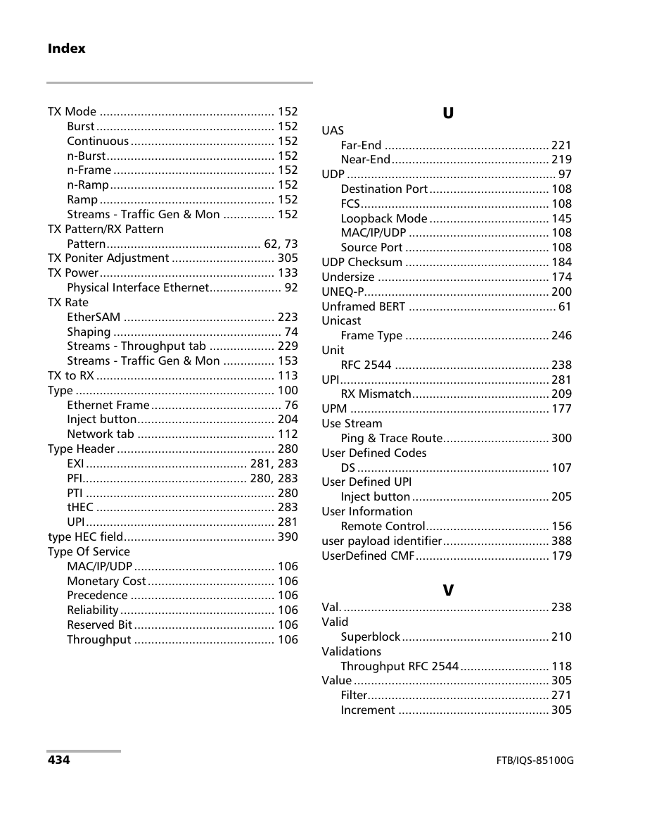 EXFO FTB/IQS-85100G Packet Blazer for FTB-500/IQS-600 User Manual | Page 444 / 448