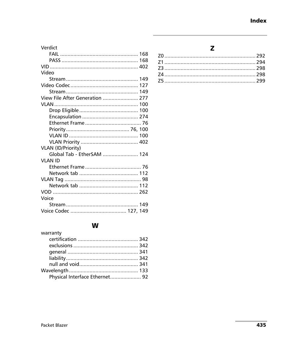 EXFO FTB/IQS-85100G Packet Blazer for FTB-500/IQS-600 User Manual | Page 445 / 448