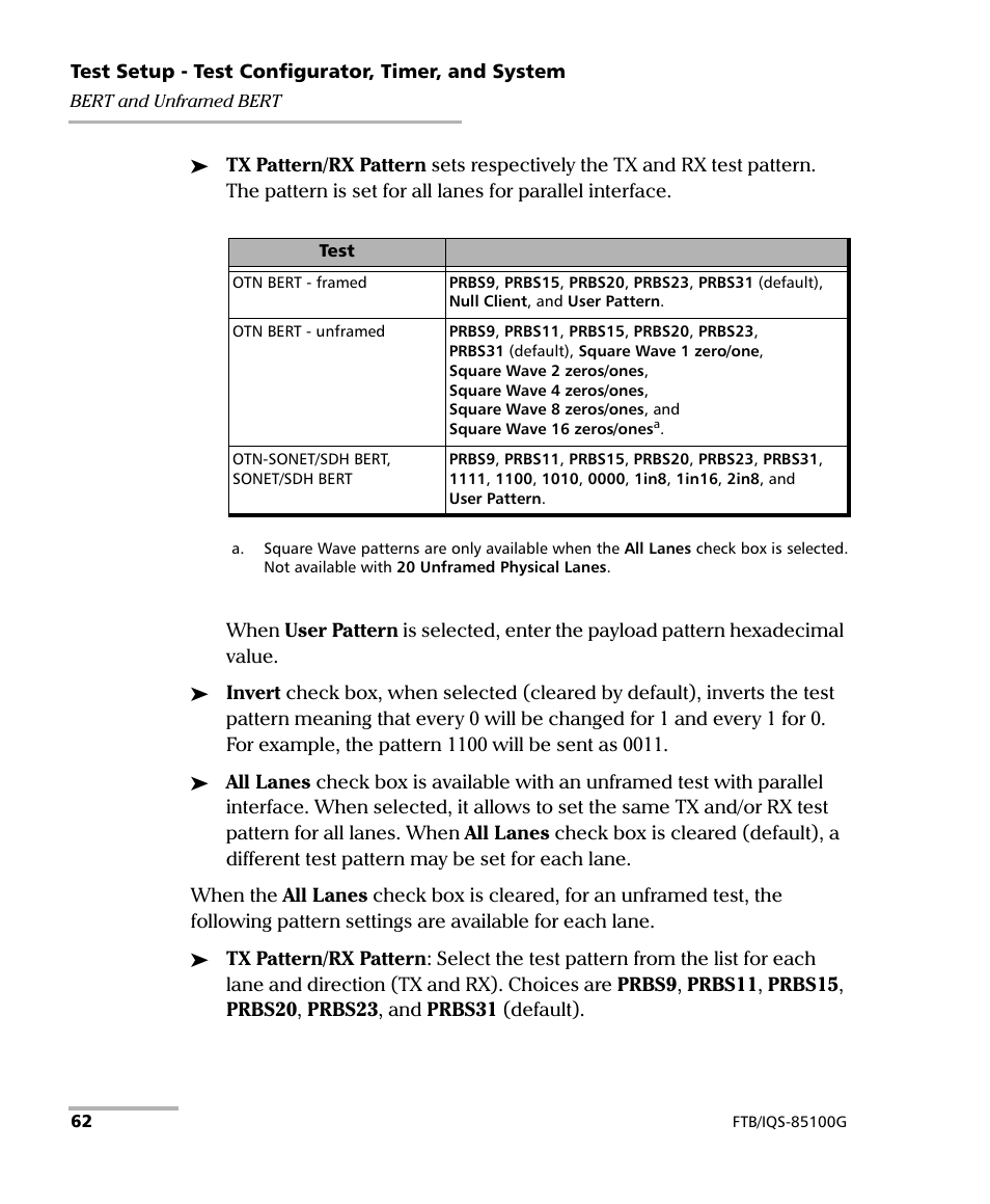 EXFO FTB/IQS-85100G Packet Blazer for FTB-500/IQS-600 User Manual | Page 72 / 448