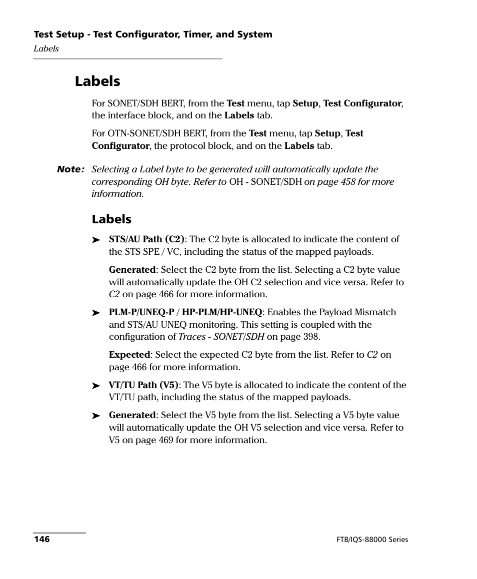 Labels | EXFO FTB/IQS-88000 Series Power Blazer for FTB-2/2Pro/500/IQS-600 User Manual | Page 158 / 681