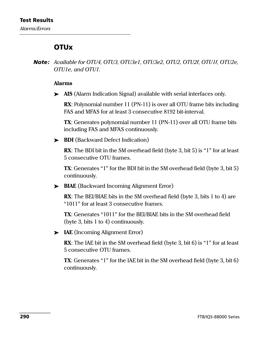Otux | EXFO FTB/IQS-88000 Series Power Blazer for FTB-2/2Pro/500/IQS-600 User Manual | Page 302 / 681