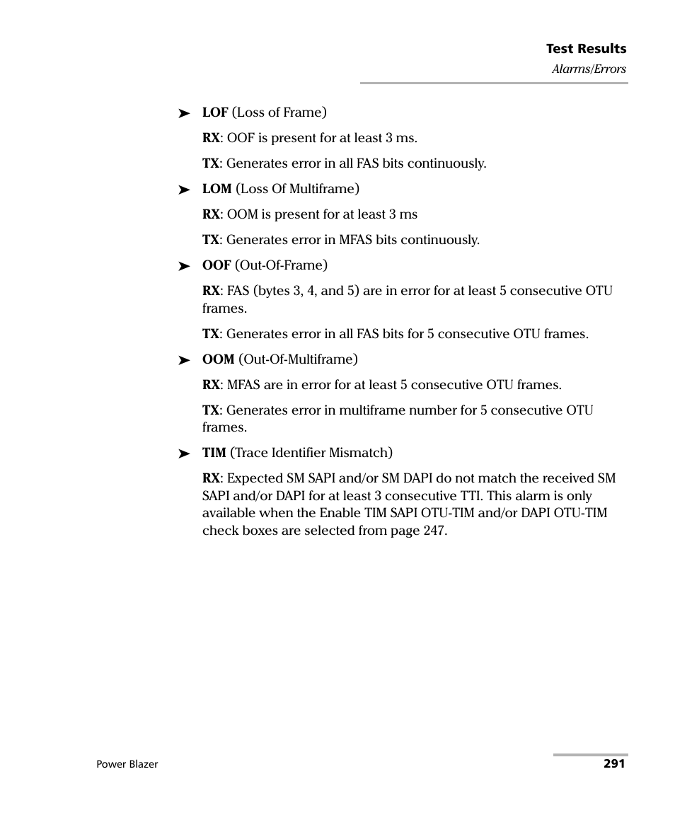 EXFO FTB/IQS-88000 Series Power Blazer for FTB-2/2Pro/500/IQS-600 User Manual | Page 303 / 681
