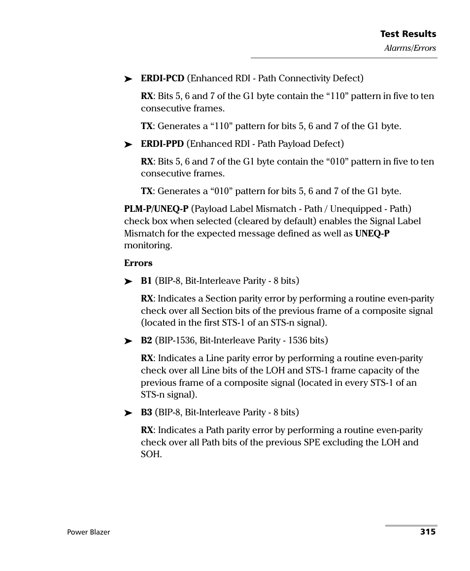 EXFO FTB/IQS-88000 Series Power Blazer for FTB-2/2Pro/500/IQS-600 User Manual | Page 327 / 681
