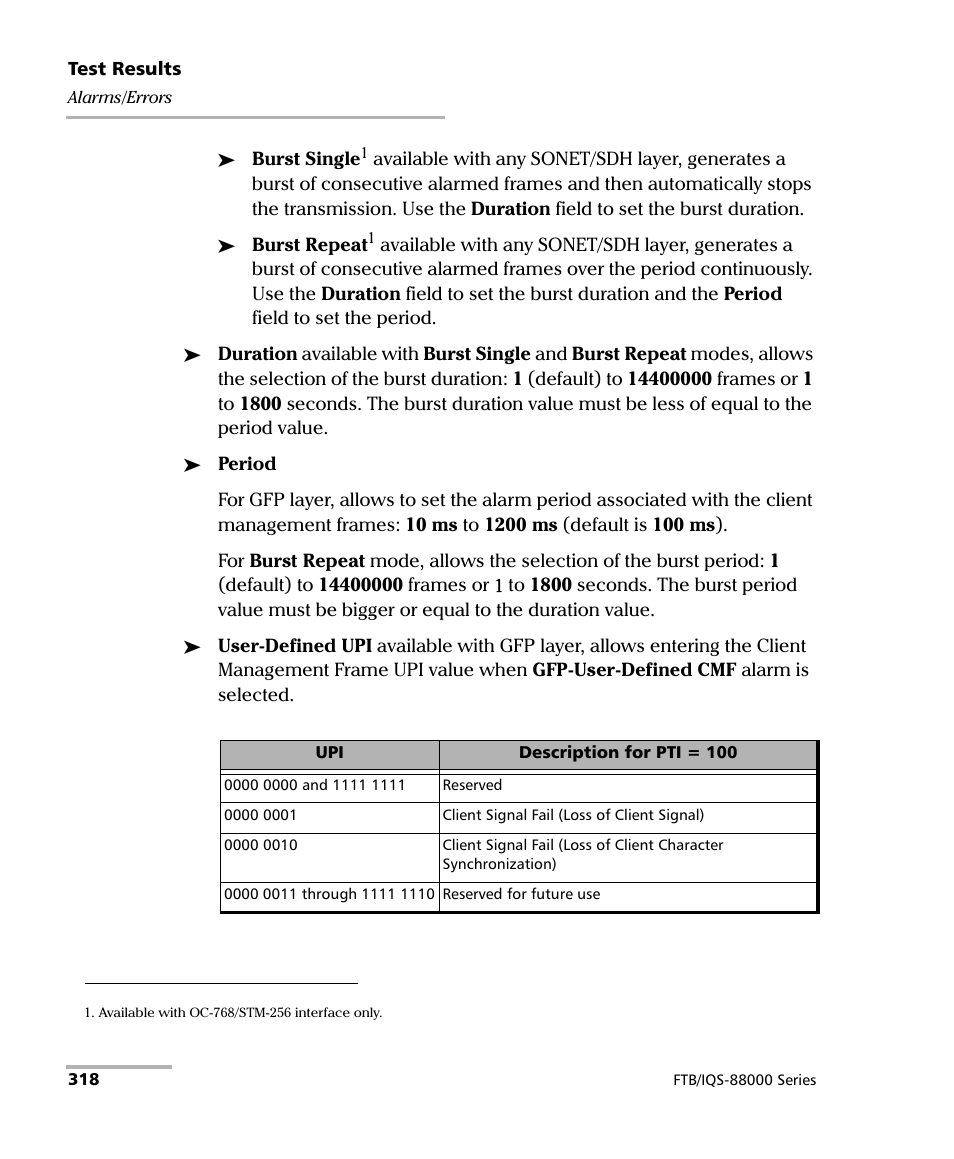 EXFO FTB/IQS-88000 Series Power Blazer for FTB-2/2Pro/500/IQS-600 User Manual | Page 330 / 681