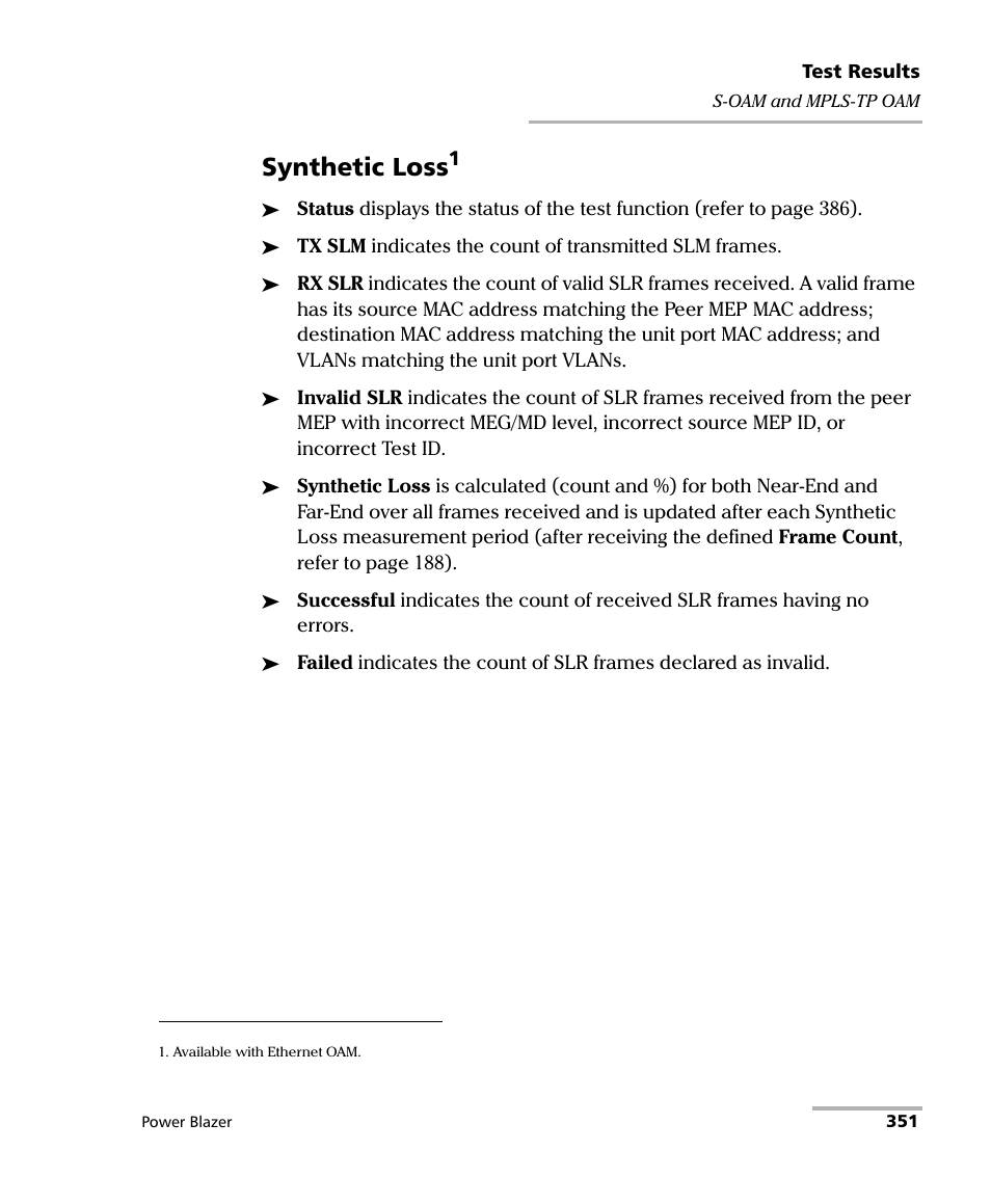 Synthetic loss | EXFO FTB/IQS-88000 Series Power Blazer for FTB-2/2Pro/500/IQS-600 User Manual | Page 363 / 681