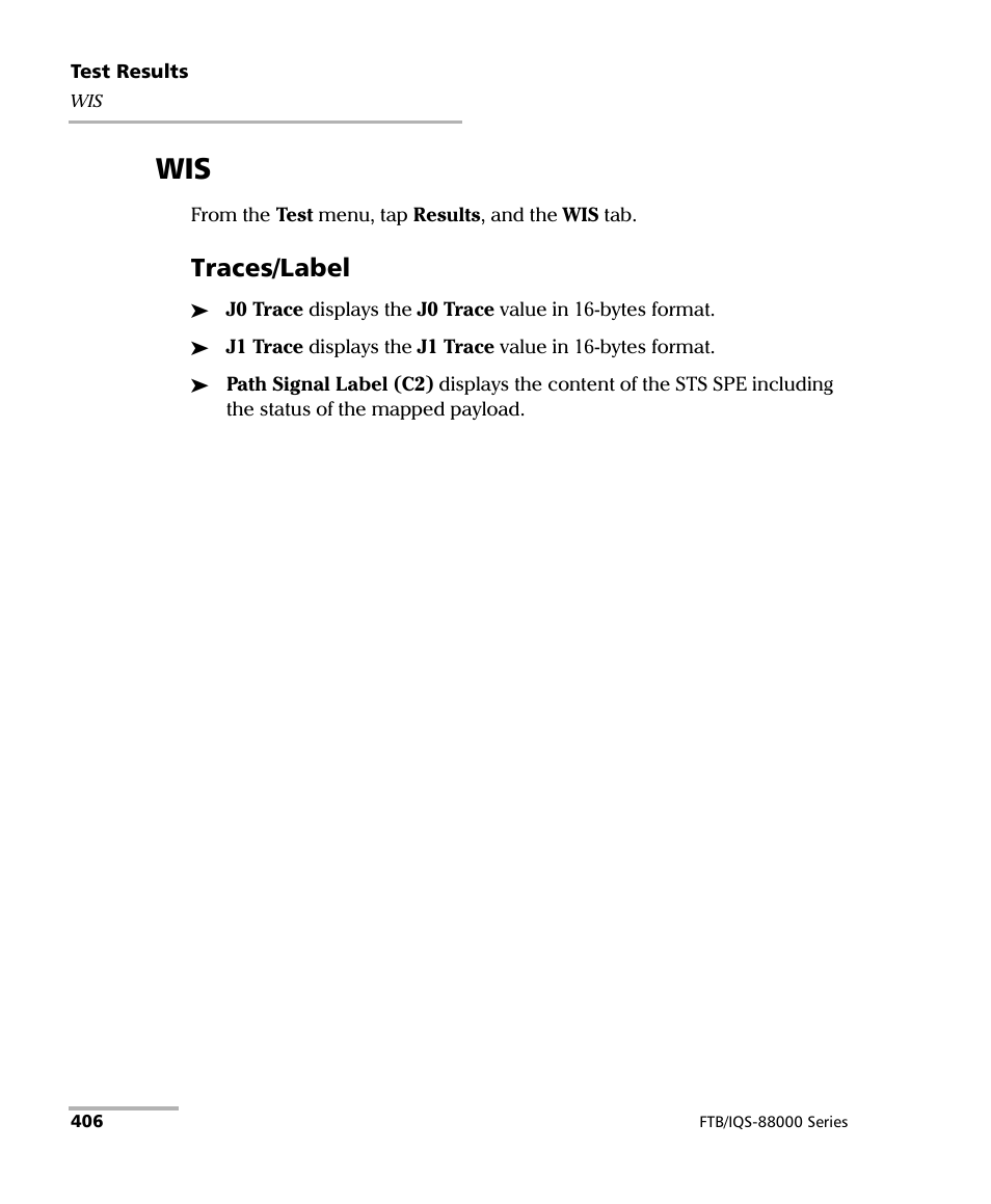 Traces/label | EXFO FTB/IQS-88000 Series Power Blazer for FTB-2/2Pro/500/IQS-600 User Manual | Page 418 / 681