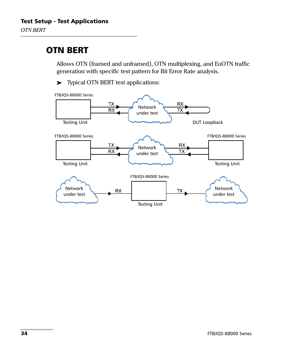 Otn bert | EXFO FTB/IQS-88000 Series Power Blazer for FTB-2/2Pro/500/IQS-600 User Manual | Page 46 / 681