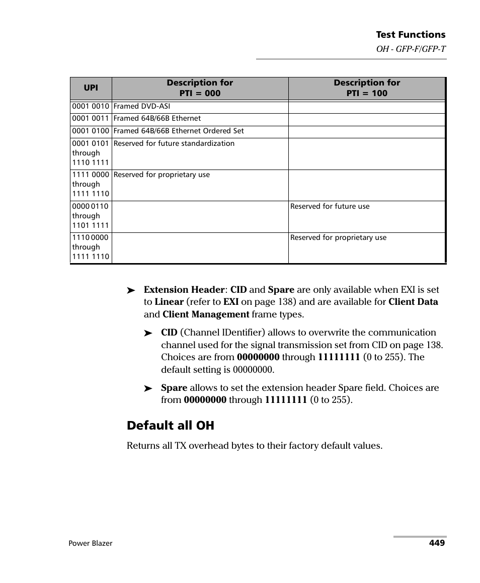 Default all oh | EXFO FTB/IQS-88000 Series Power Blazer for FTB-2/2Pro/500/IQS-600 User Manual | Page 461 / 681