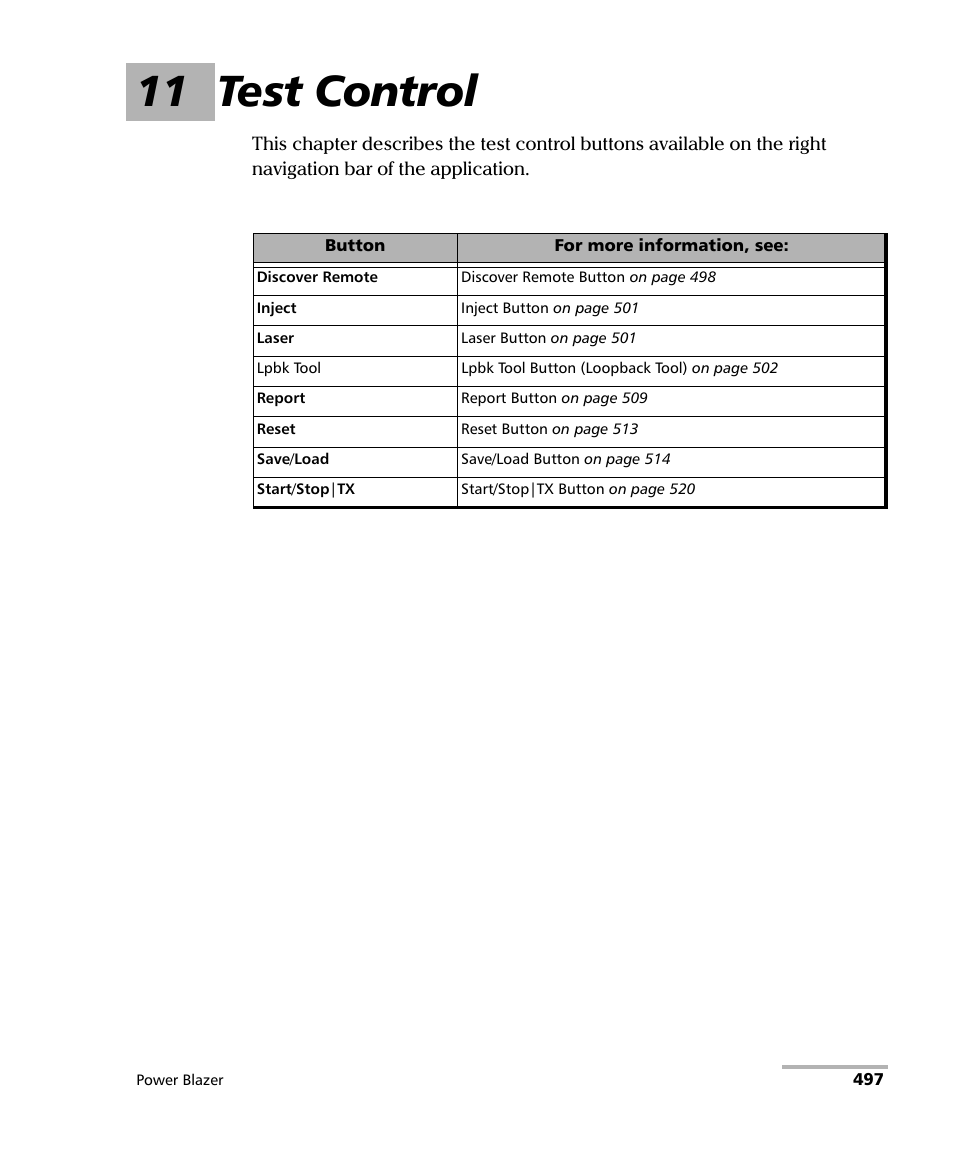 11 test control | EXFO FTB/IQS-88000 Series Power Blazer for FTB-2/2Pro/500/IQS-600 User Manual | Page 509 / 681