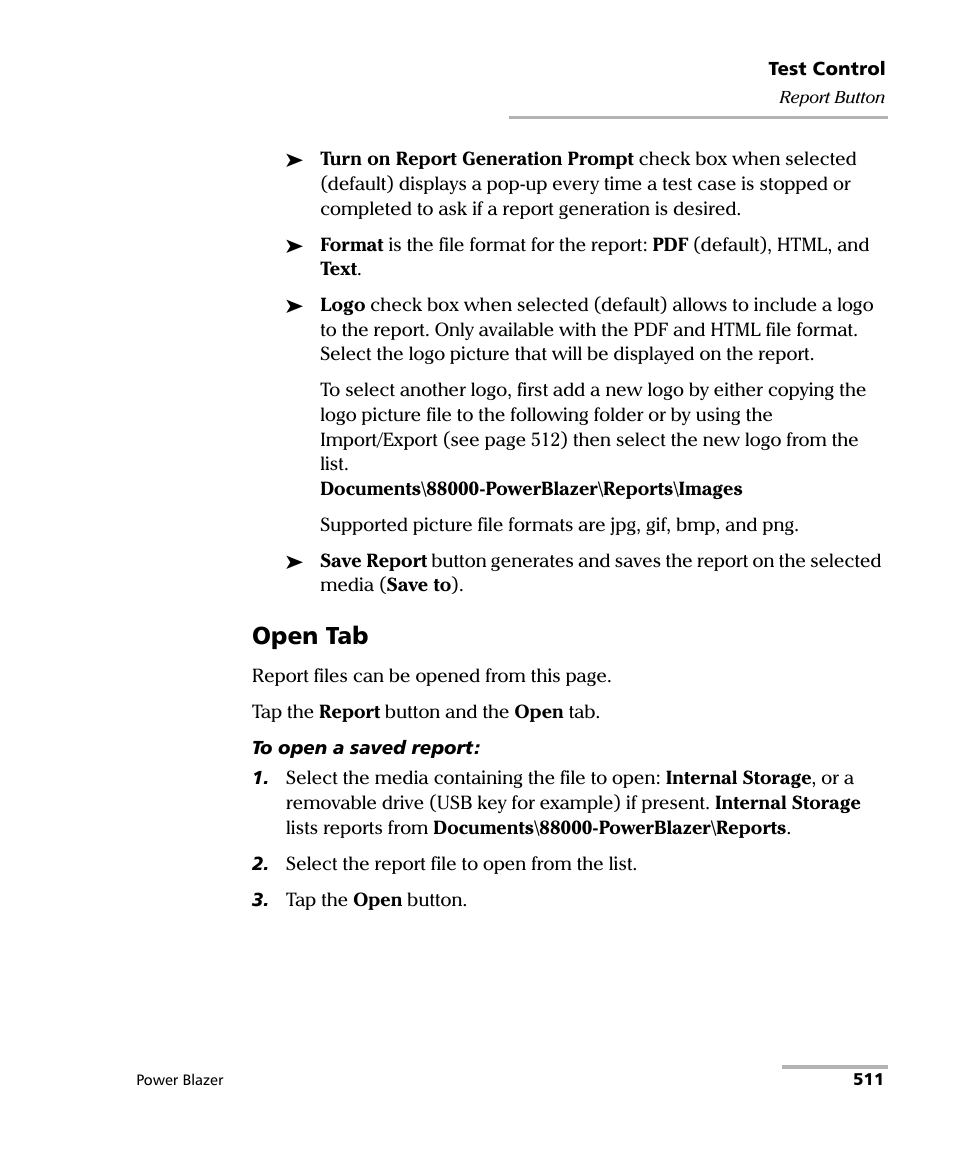 Open tab | EXFO FTB/IQS-88000 Series Power Blazer for FTB-2/2Pro/500/IQS-600 User Manual | Page 523 / 681