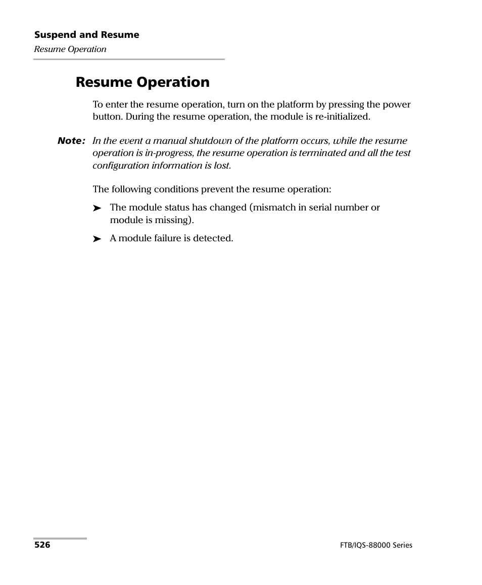 Resume operation | EXFO FTB/IQS-88000 Series Power Blazer for FTB-2/2Pro/500/IQS-600 User Manual | Page 538 / 681