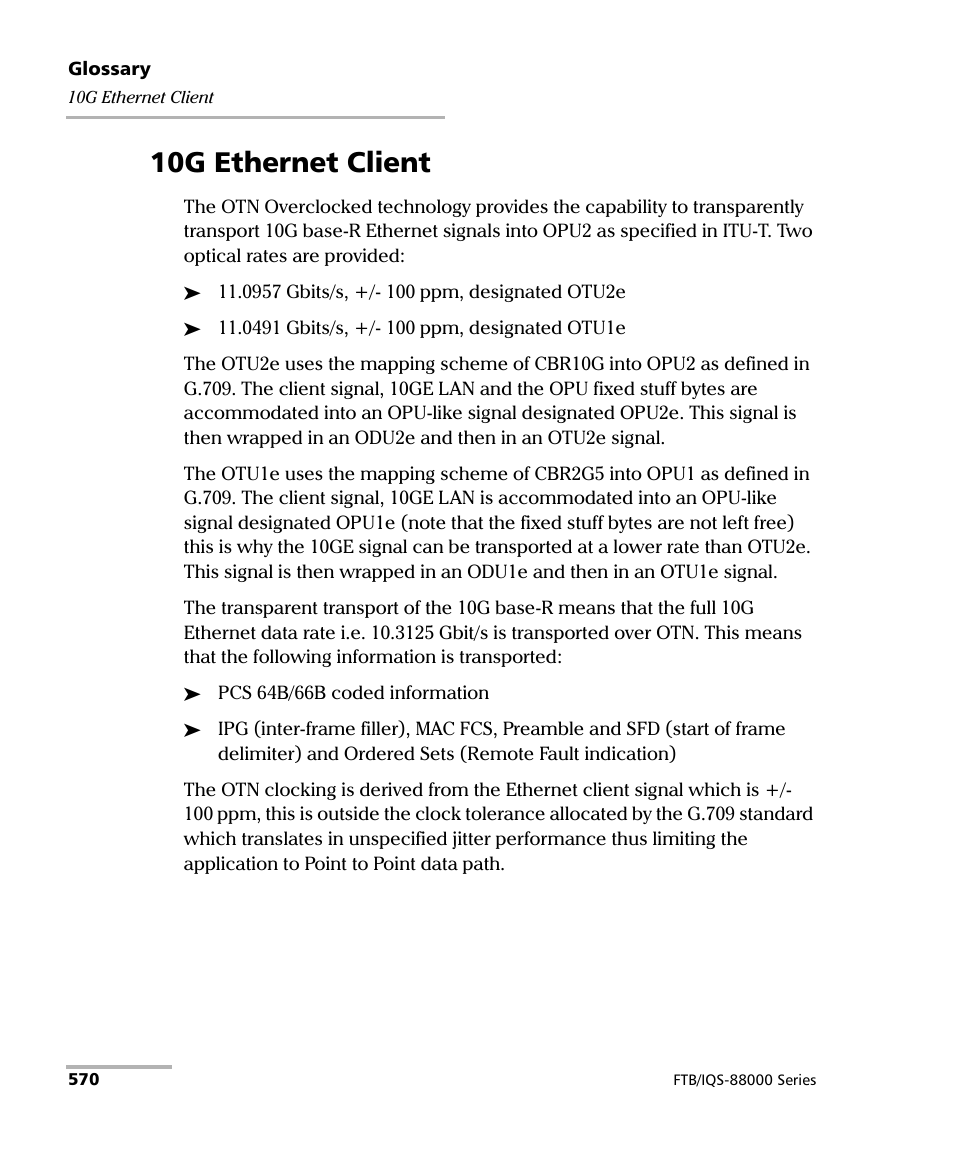 10g ethernet client | EXFO FTB/IQS-88000 Series Power Blazer for FTB-2/2Pro/500/IQS-600 User Manual | Page 582 / 681