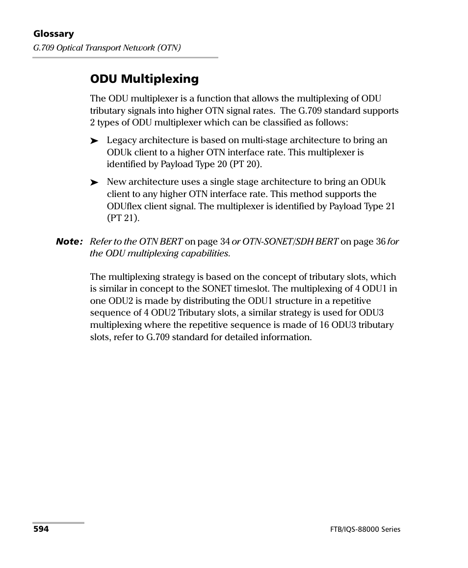 Odu multiplexing | EXFO FTB/IQS-88000 Series Power Blazer for FTB-2/2Pro/500/IQS-600 User Manual | Page 606 / 681