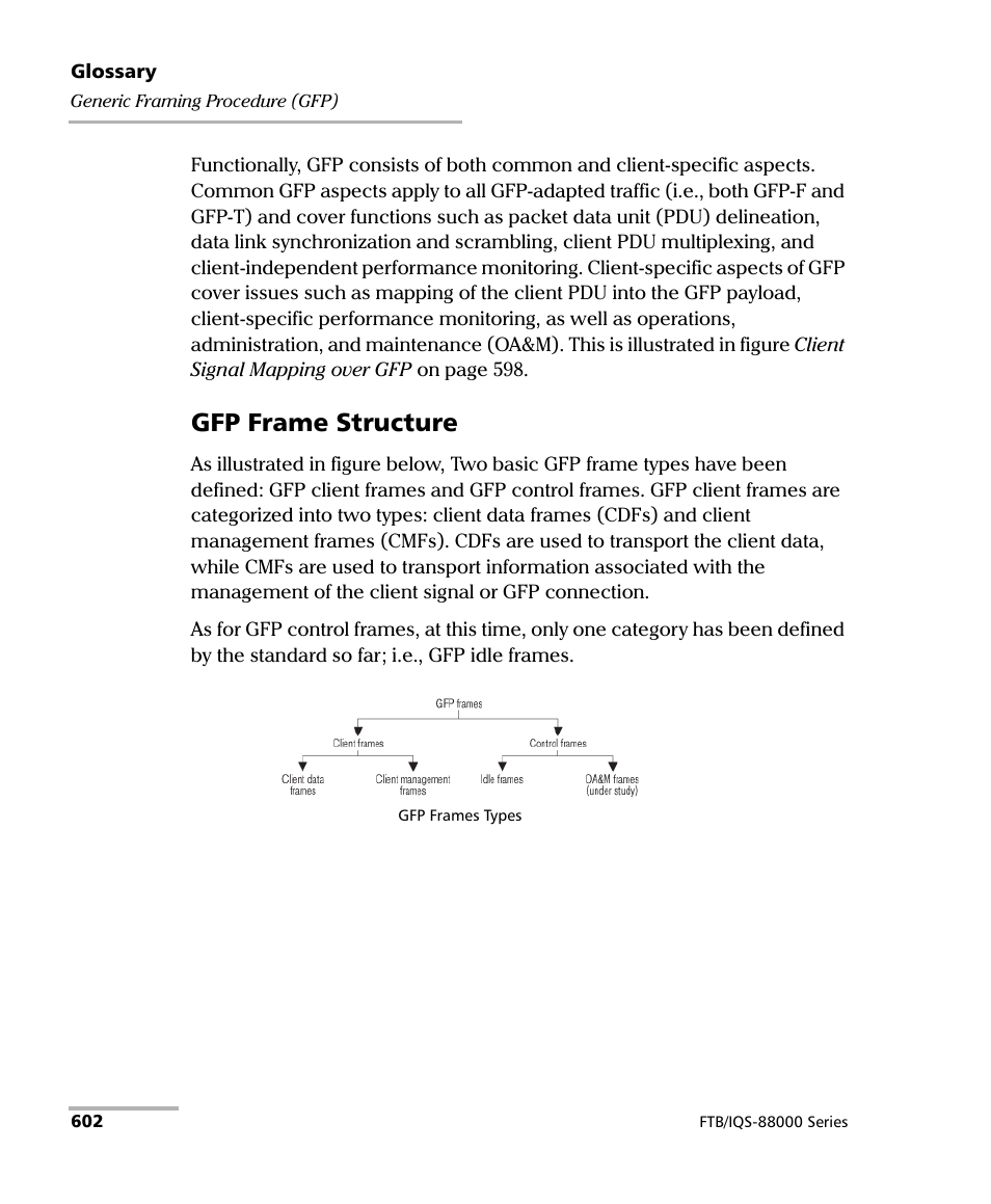 Gfp frame structure | EXFO FTB/IQS-88000 Series Power Blazer for FTB-2/2Pro/500/IQS-600 User Manual | Page 614 / 681