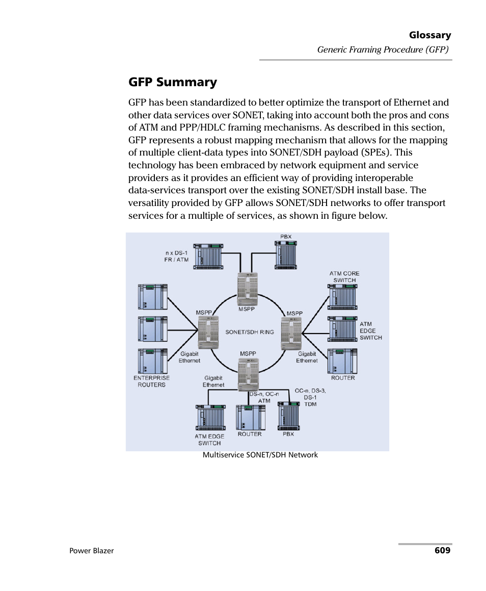 Gfp summary | EXFO FTB/IQS-88000 Series Power Blazer for FTB-2/2Pro/500/IQS-600 User Manual | Page 621 / 681