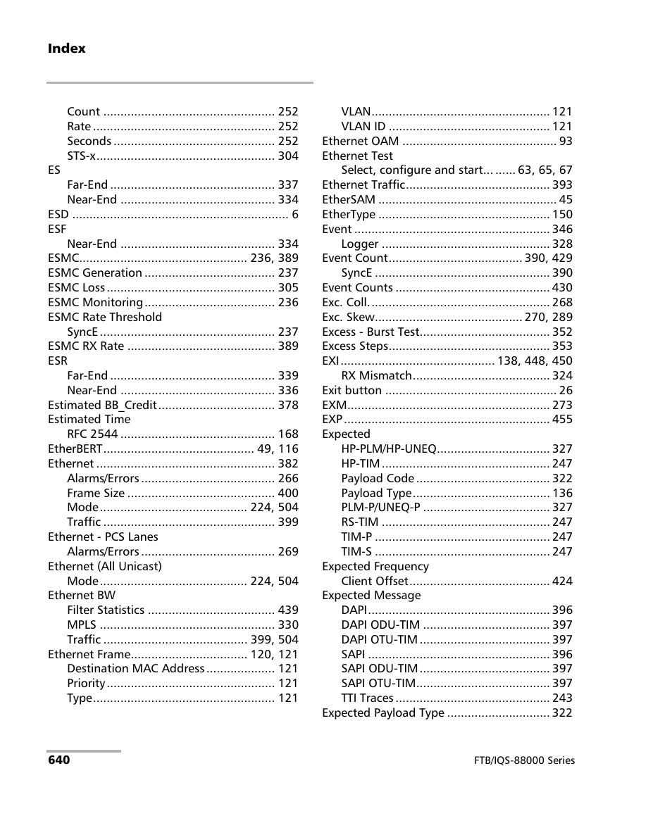 EXFO FTB/IQS-88000 Series Power Blazer for FTB-2/2Pro/500/IQS-600 User Manual | Page 652 / 681