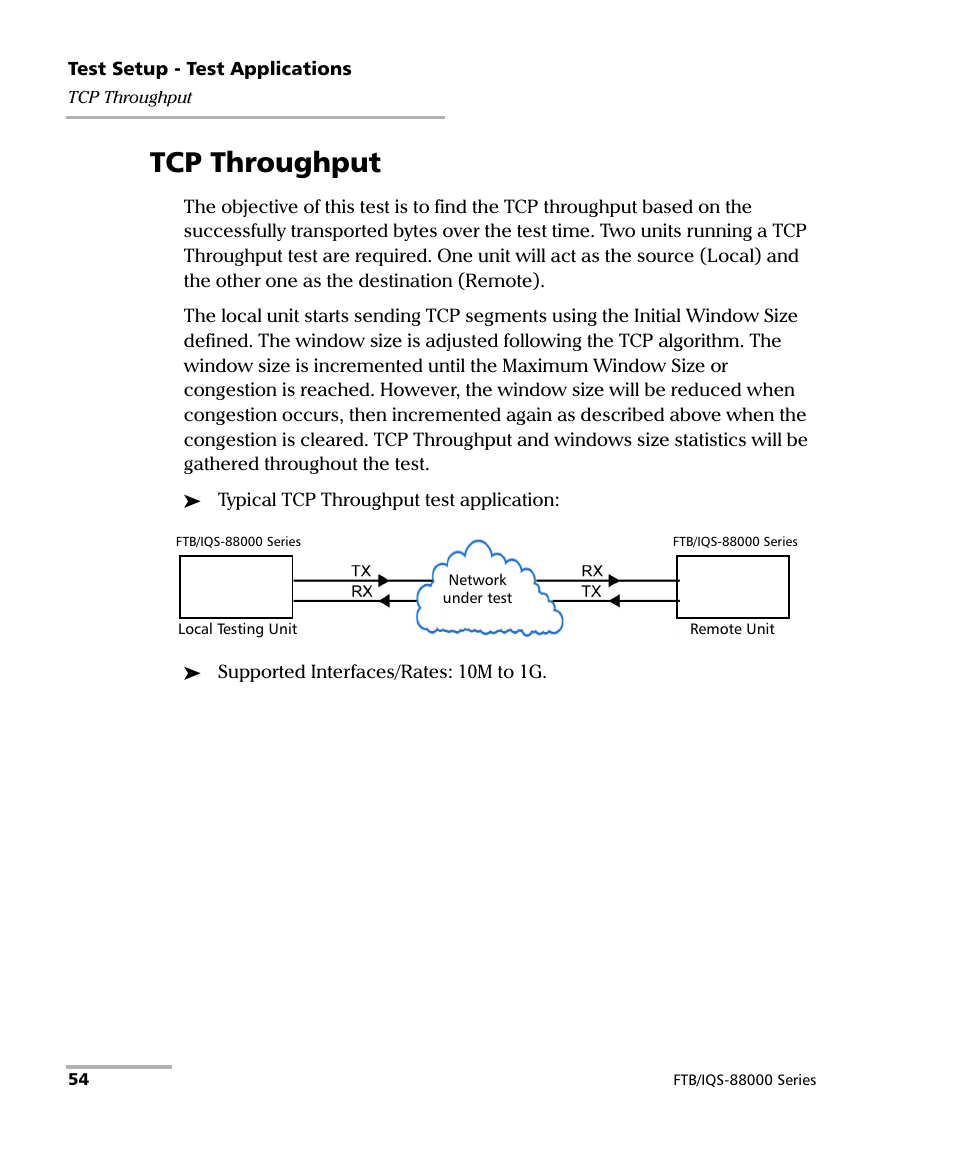 Tcp throughput | EXFO FTB/IQS-88000 Series Power Blazer for FTB-2/2Pro/500/IQS-600 User Manual | Page 66 / 681
