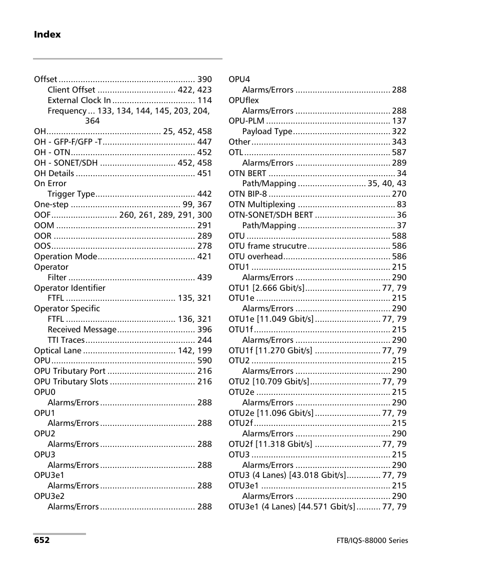 EXFO FTB/IQS-88000 Series Power Blazer for FTB-2/2Pro/500/IQS-600 User Manual | Page 664 / 681