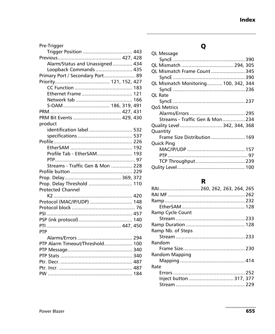 EXFO FTB/IQS-88000 Series Power Blazer for FTB-2/2Pro/500/IQS-600 User Manual | Page 667 / 681