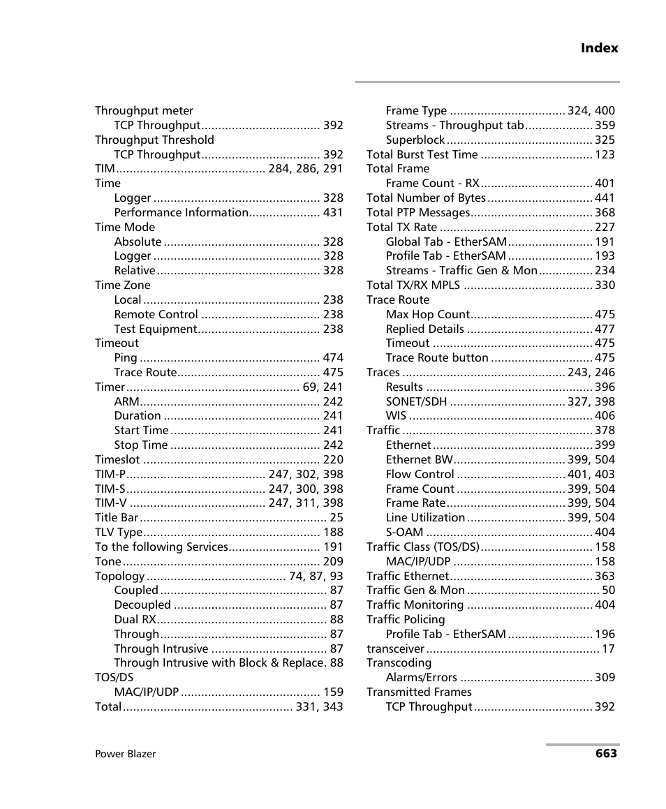 EXFO FTB/IQS-88000 Series Power Blazer for FTB-2/2Pro/500/IQS-600 User Manual | Page 675 / 681