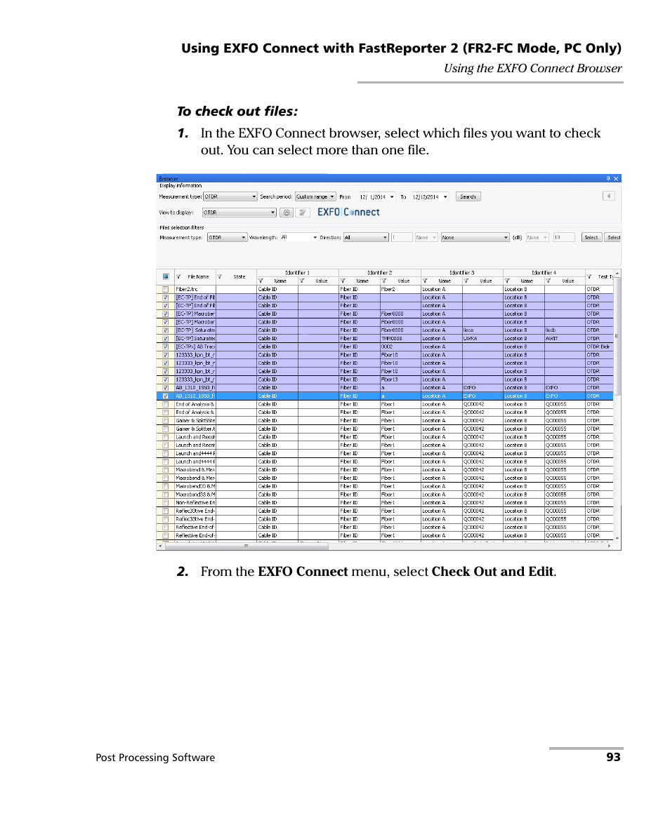 EXFO FastReporter 2 User Manual | Page 103 / 396