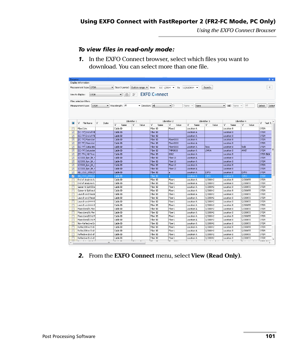 EXFO FastReporter 2 User Manual | Page 111 / 396