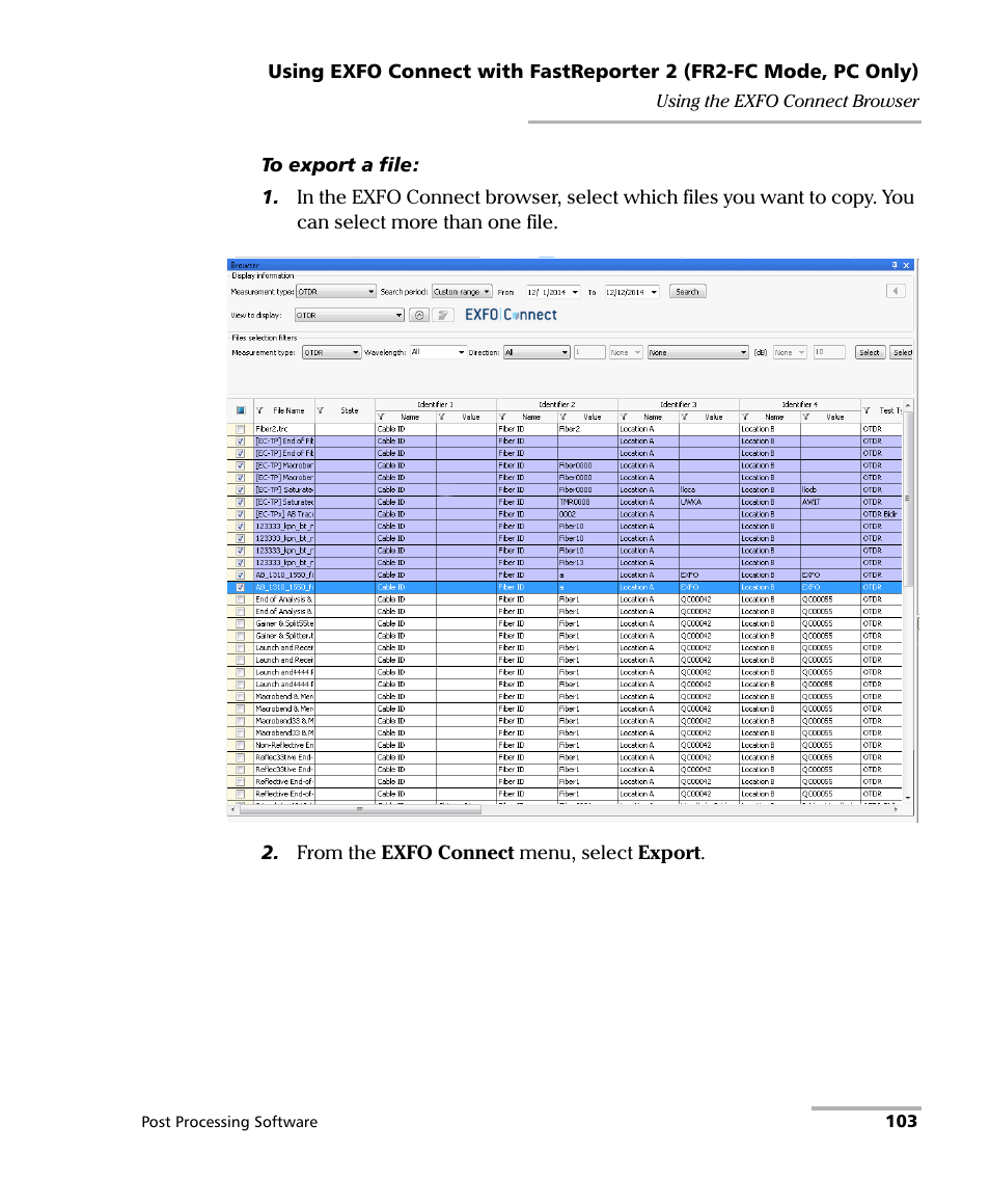 EXFO FastReporter 2 User Manual | Page 113 / 396