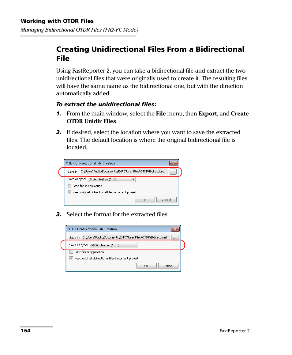 EXFO FastReporter 2 User Manual | Page 174 / 396