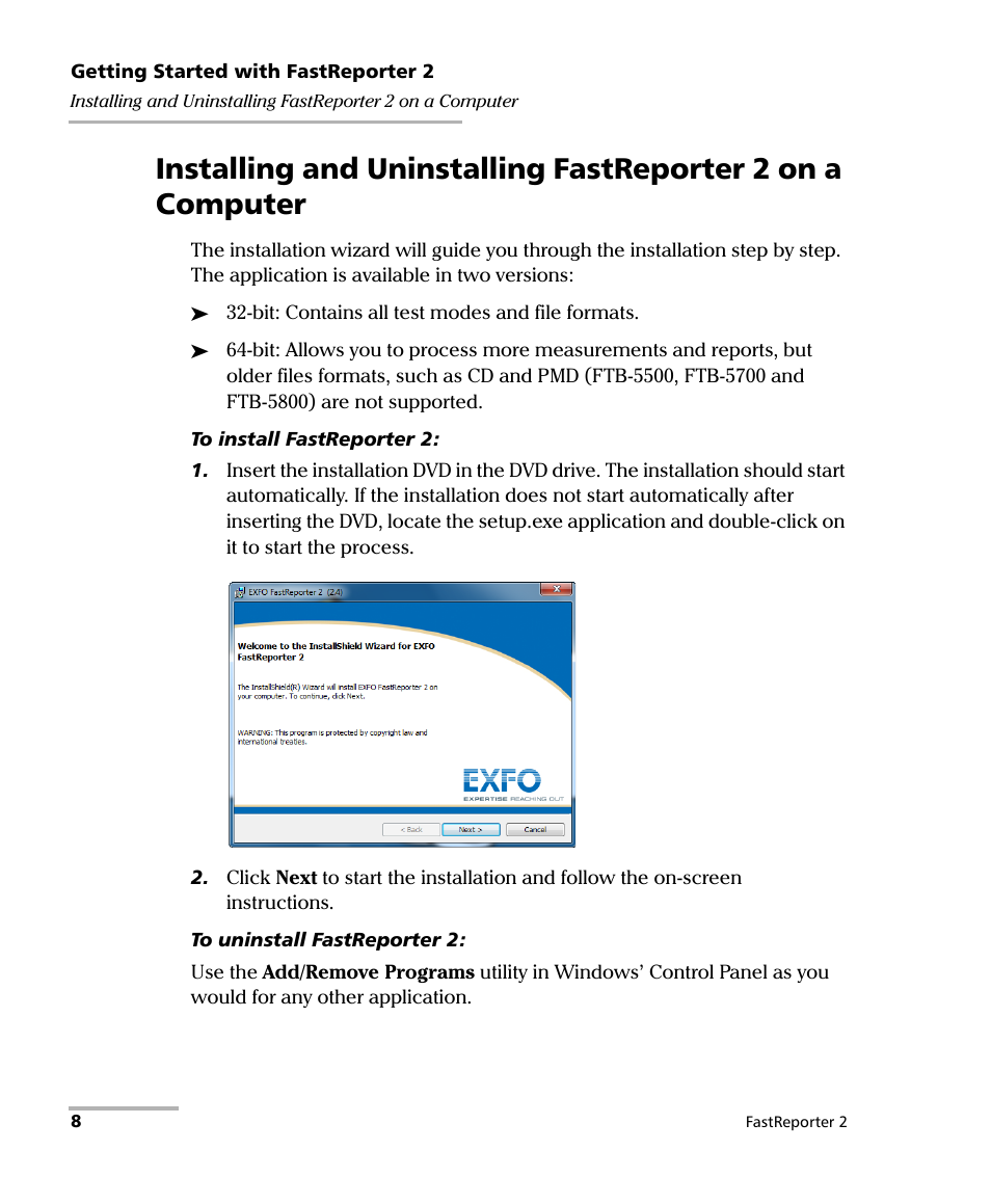 EXFO FastReporter 2 User Manual | Page 18 / 396