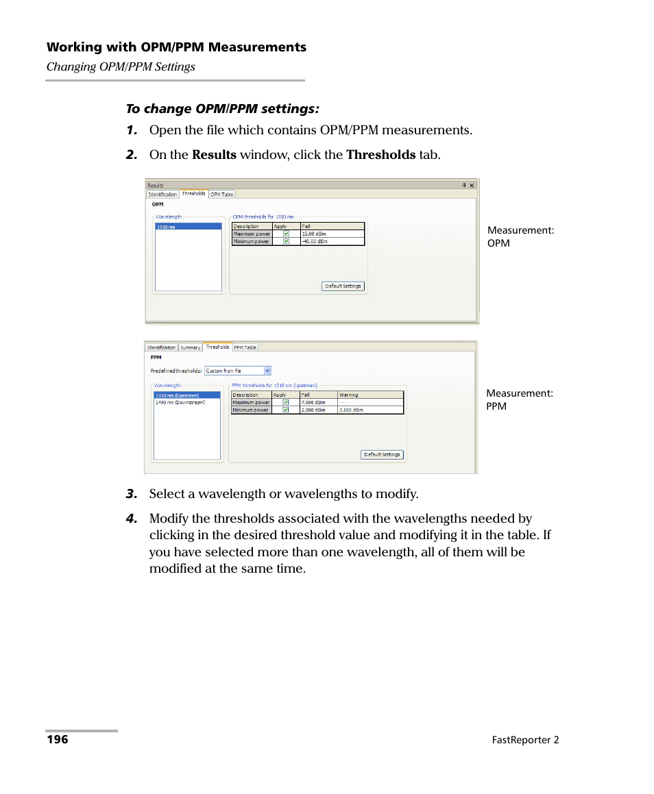 EXFO FastReporter 2 User Manual | Page 206 / 396