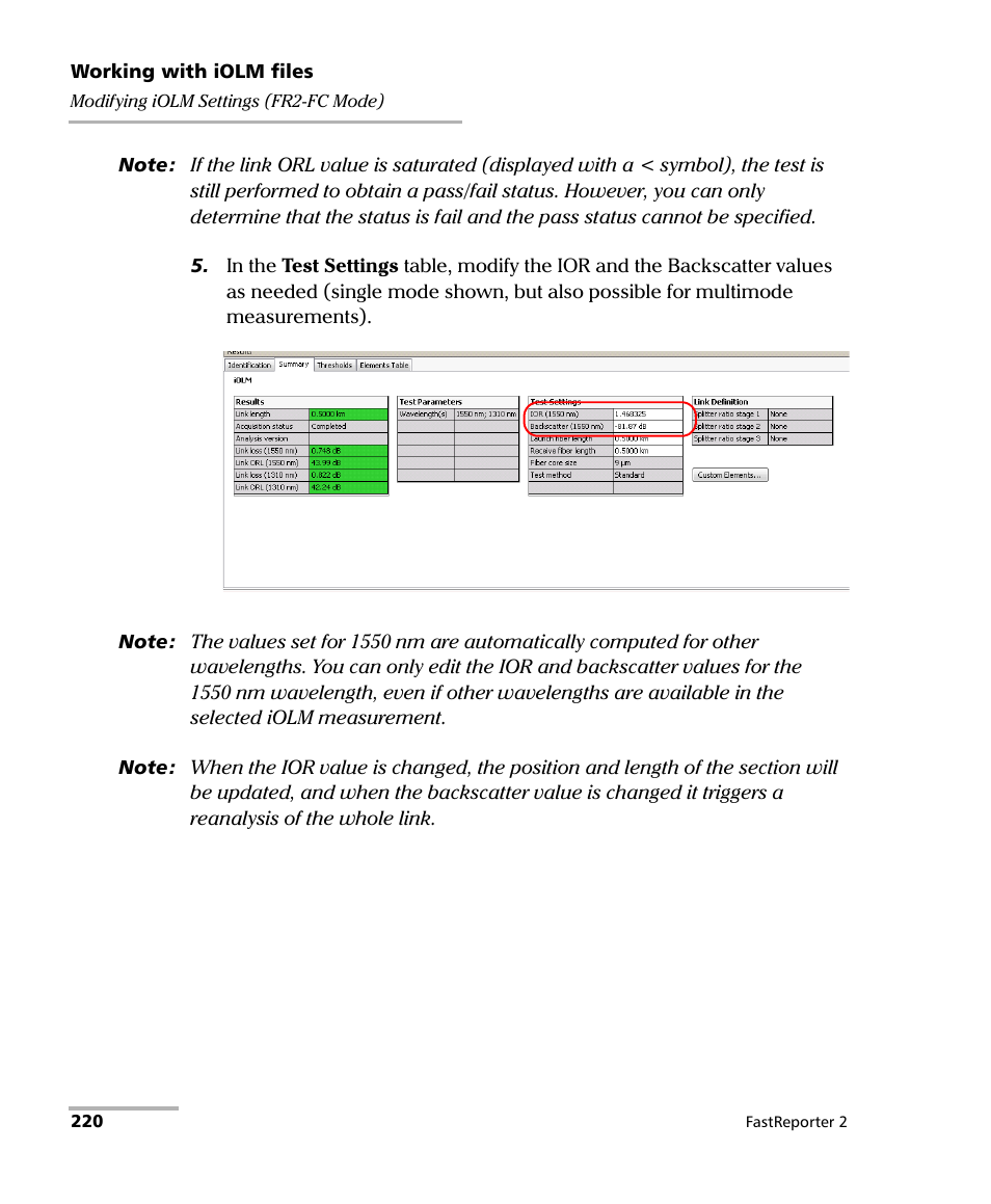 EXFO FastReporter 2 User Manual | Page 230 / 396