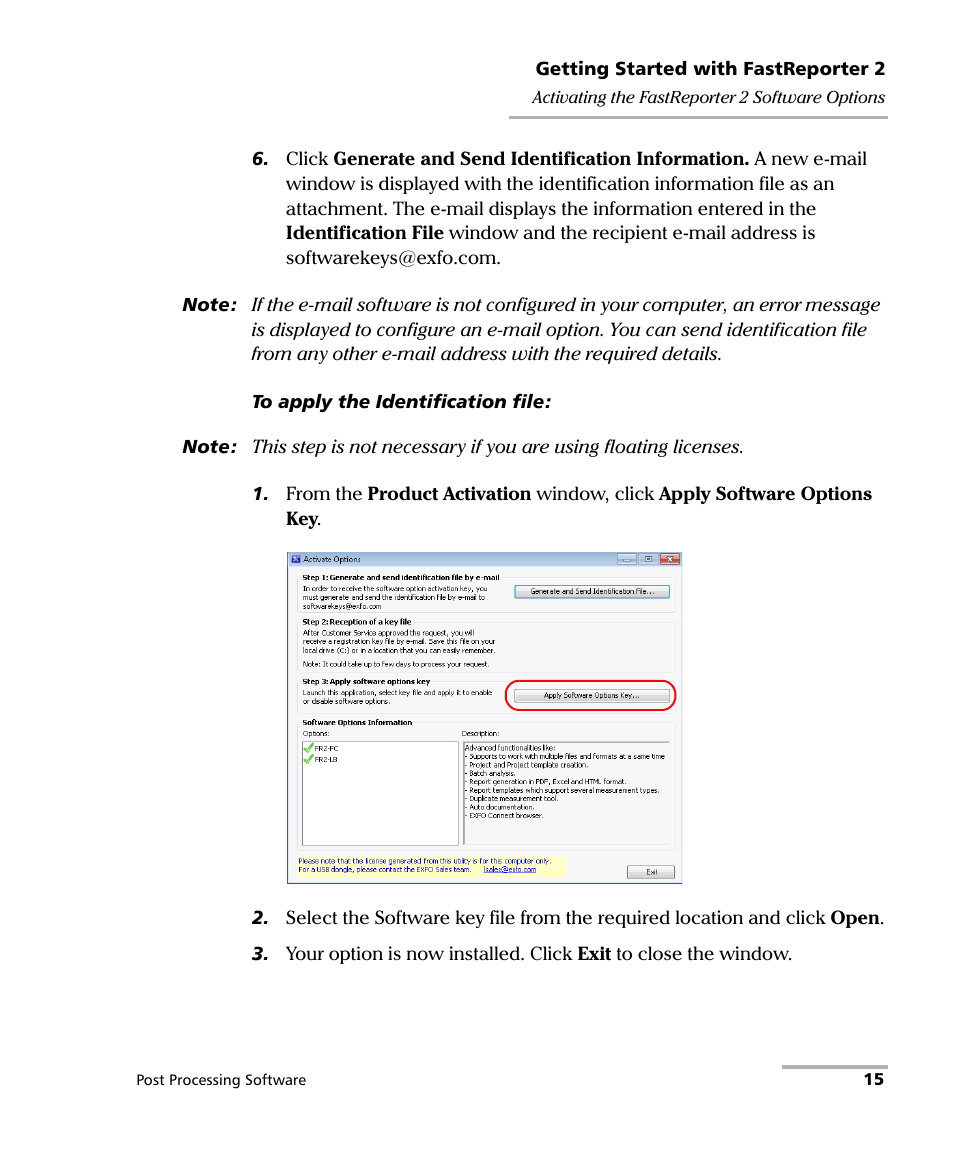 EXFO FastReporter 2 User Manual | Page 25 / 396