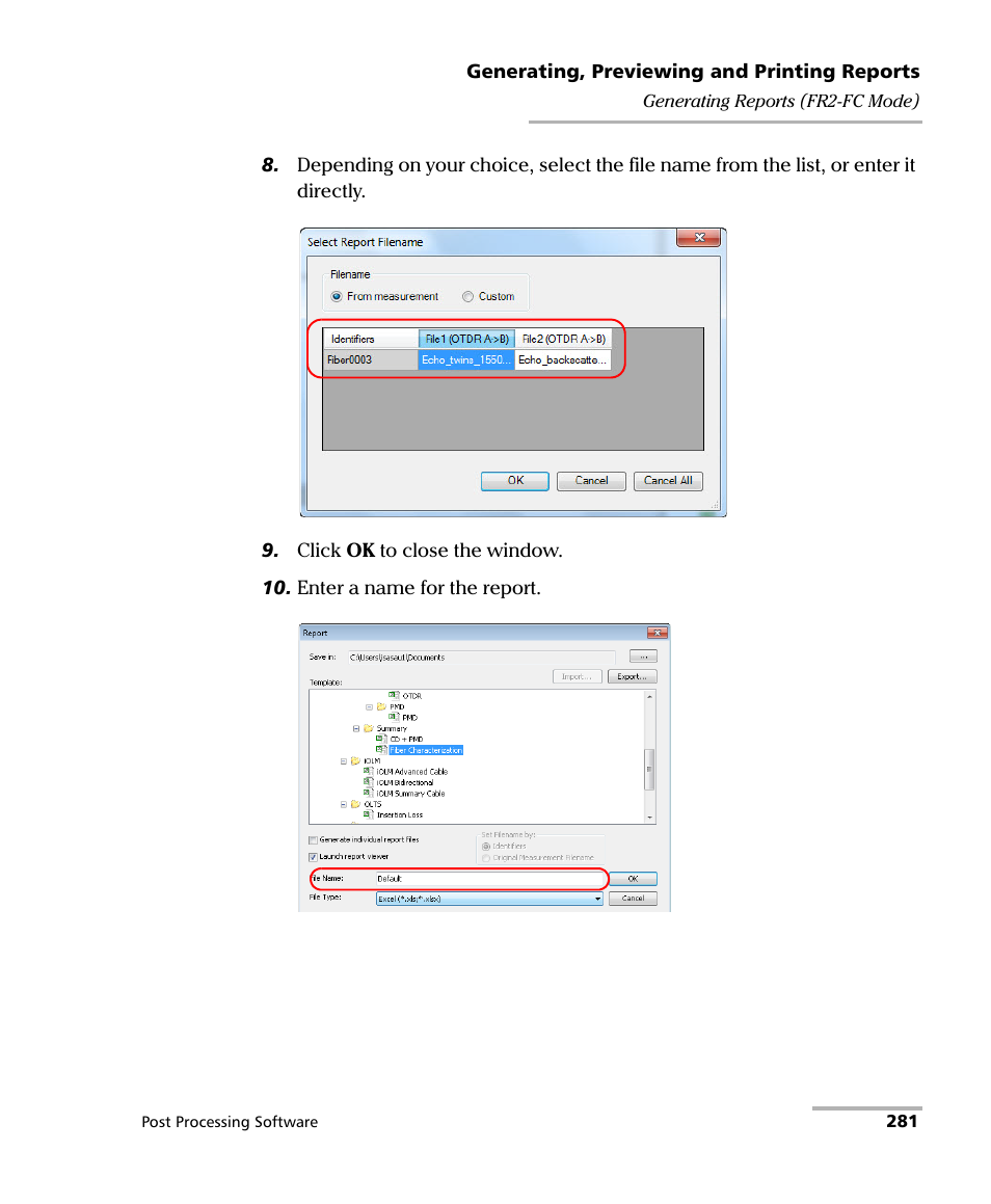 EXFO FastReporter 2 User Manual | Page 291 / 396