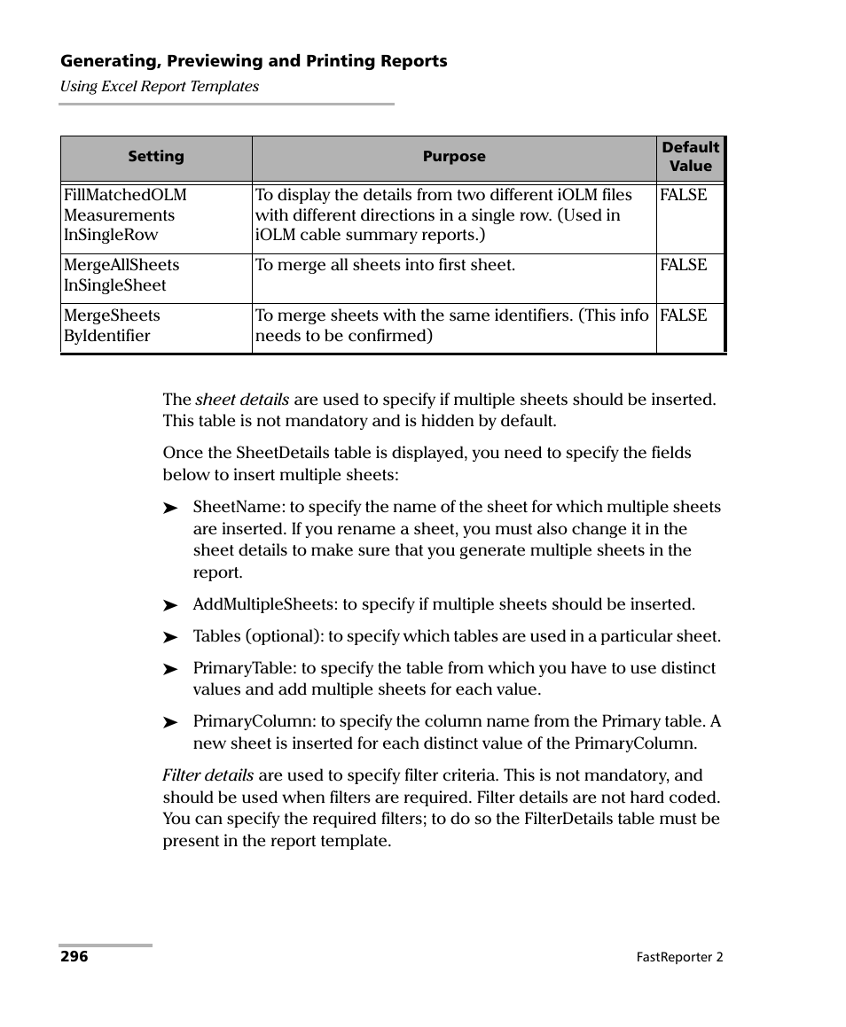 EXFO FastReporter 2 User Manual | Page 306 / 396