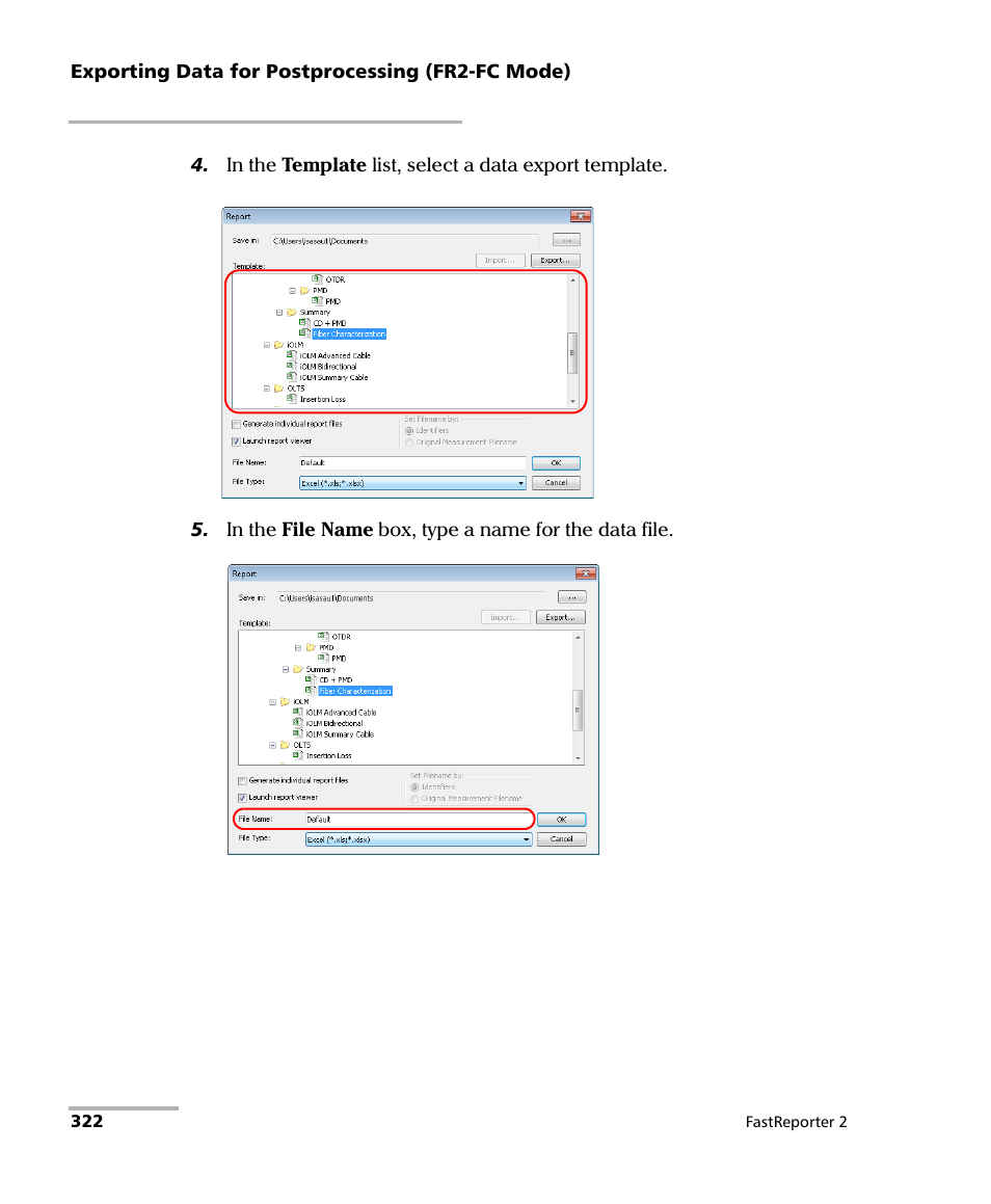 EXFO FastReporter 2 User Manual | Page 332 / 396