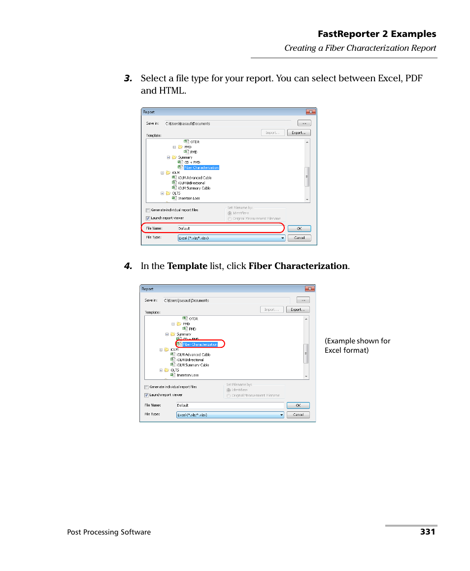 EXFO FastReporter 2 User Manual | Page 341 / 396