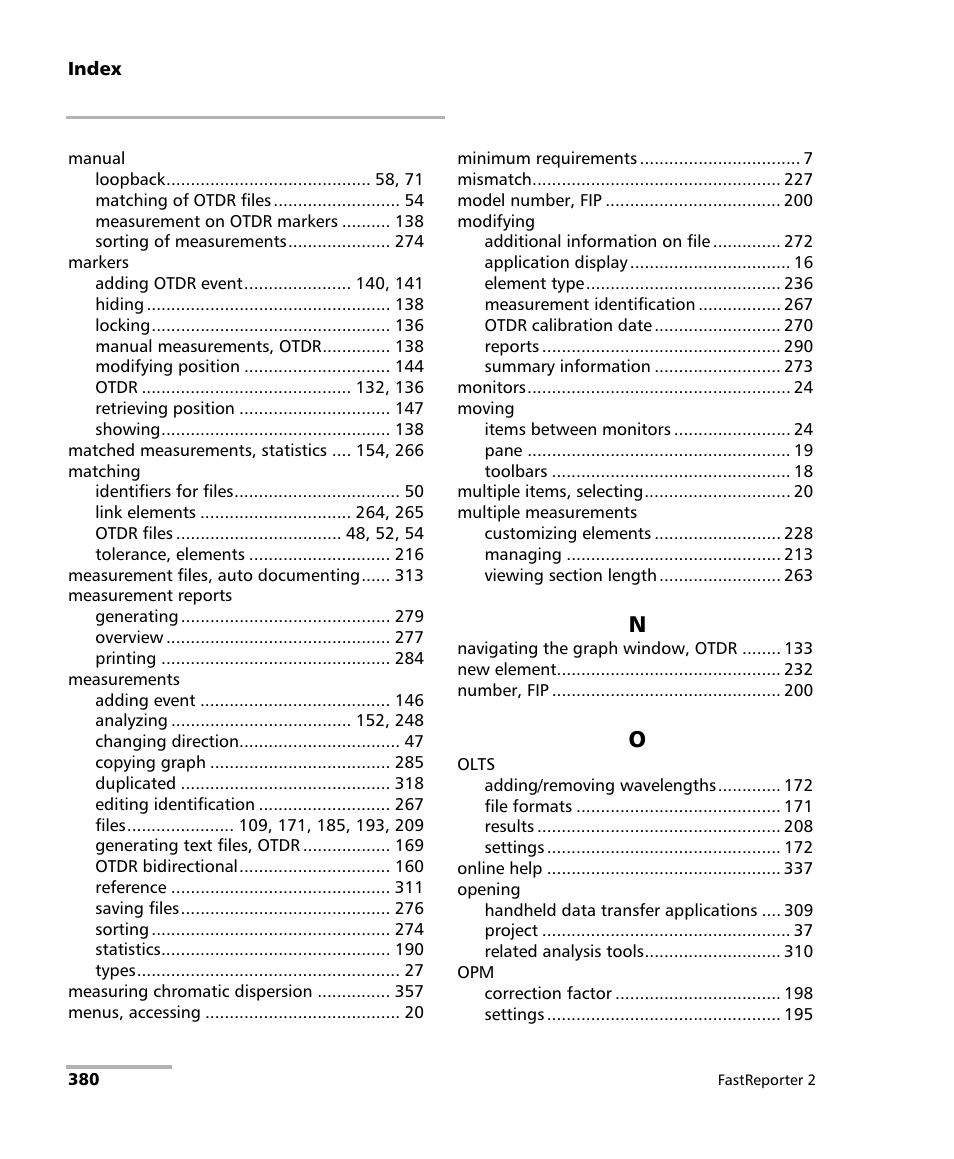 EXFO FastReporter 2 User Manual | Page 390 / 396