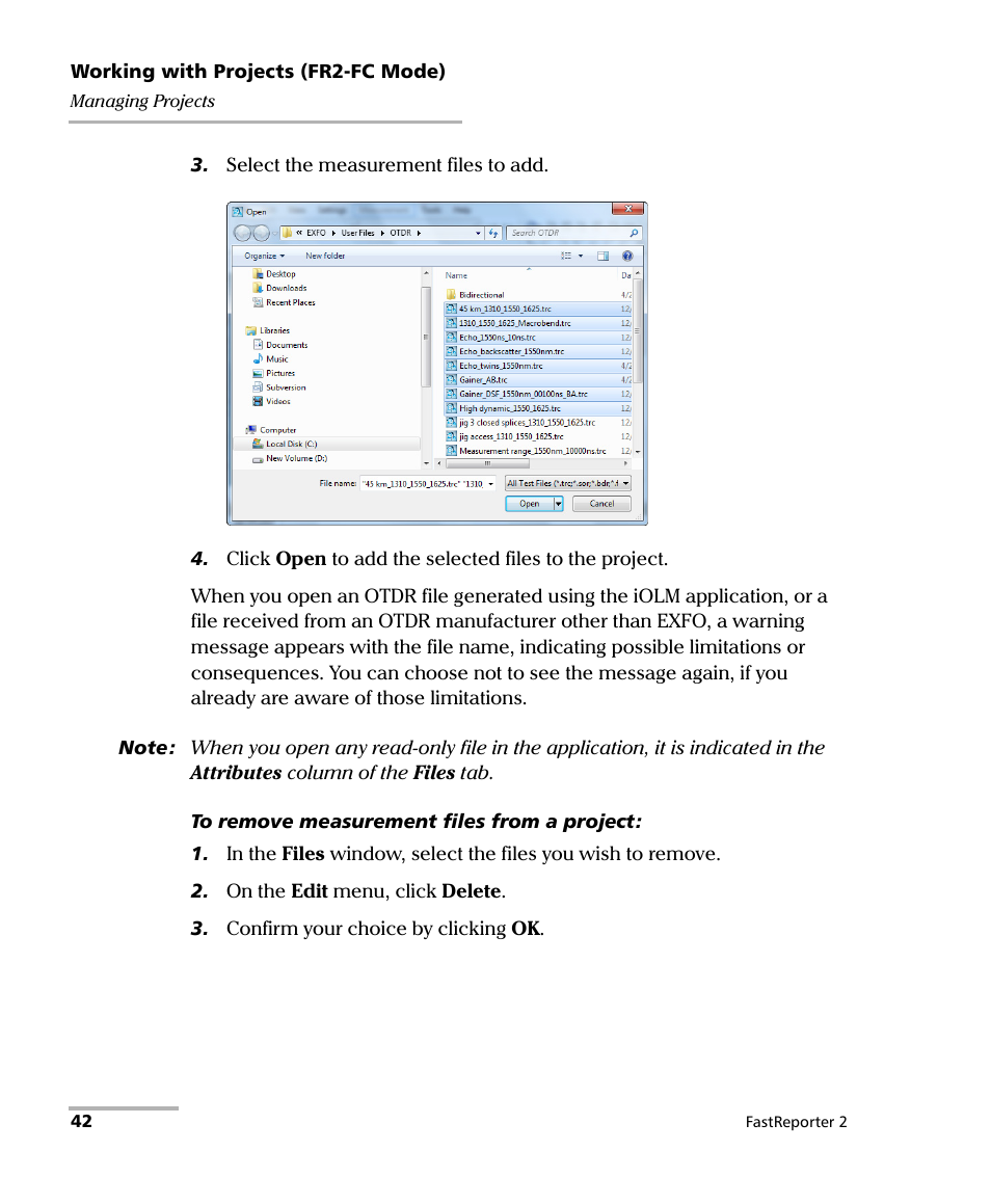 EXFO FastReporter 2 User Manual | Page 52 / 396